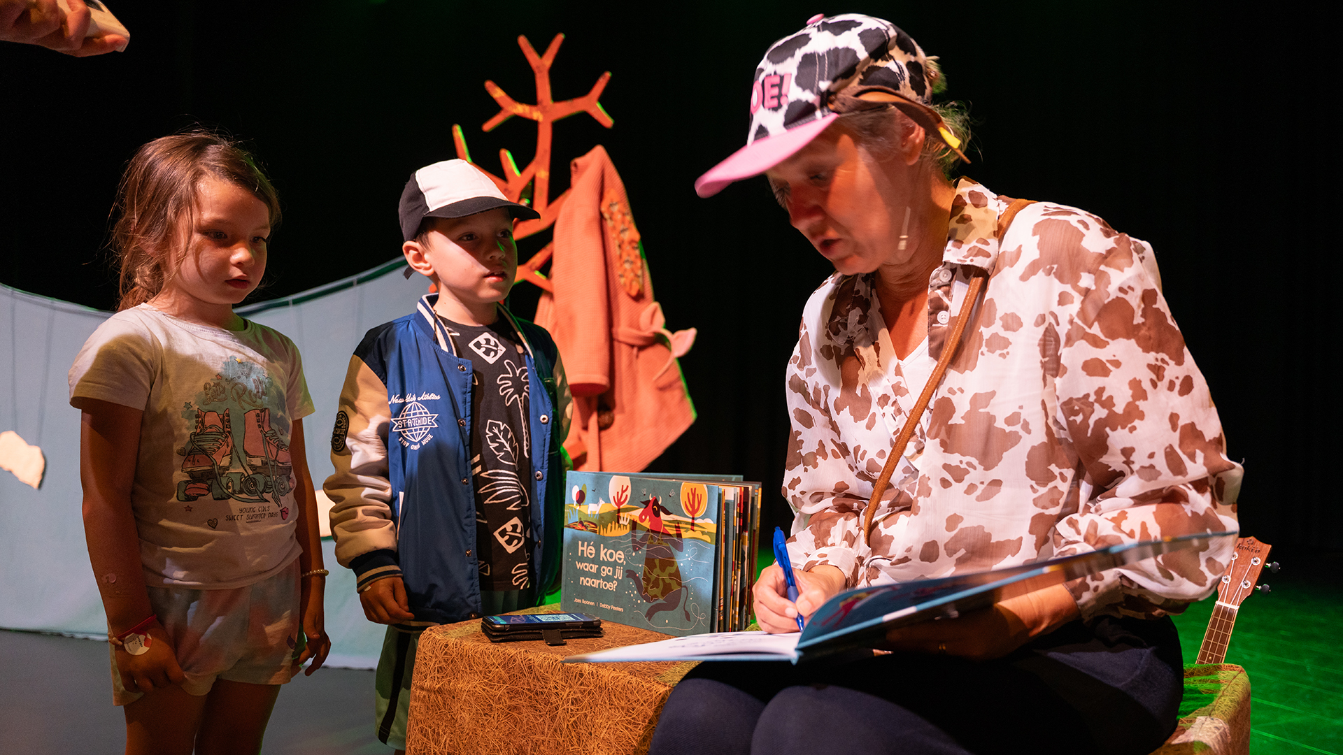 Kindervoorstelling de blauwe kei, tijdens de open dag in het Spectrum