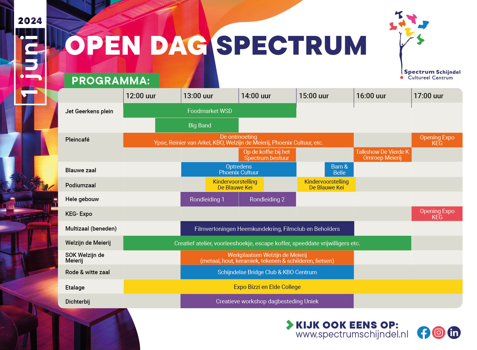 Spectrum Schijndel open dag 1 juni