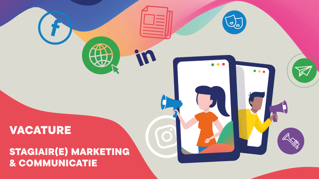 Vacature stagiair marketing en communicatie website banner